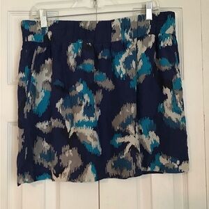 Loft silk floral skirt Sz M
